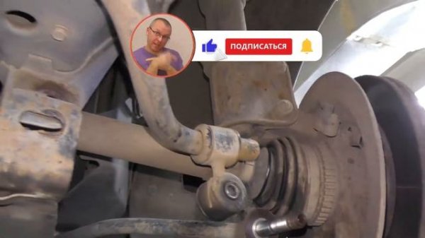 Лада Гранта замена втулки переднего рычага. 