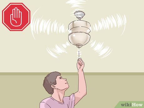 Step 3 Включите вентилятор.
